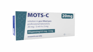 MOTS-C PEN 20 mg -peptyd badawczy w aplikatorze laboratoryjnym do analiz metabolizmu energetycznego i funkcji mitochondrialnych.